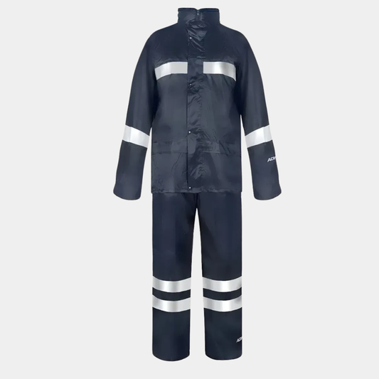 Traje Impermeable Pro Reflectante Azul