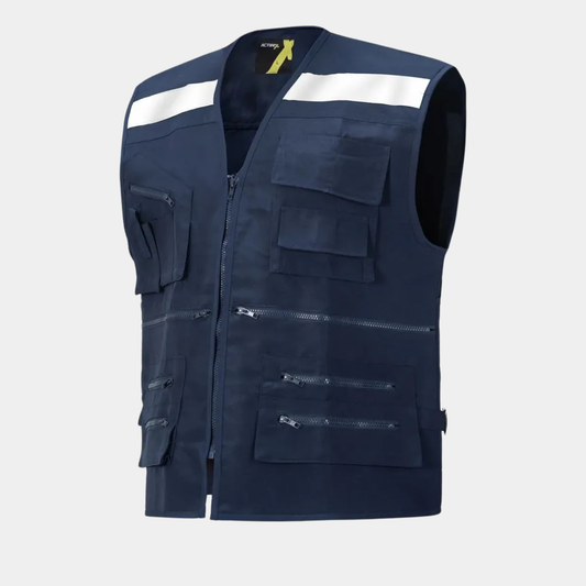 Chaleco Técnico Canvas Cargo Reflectante 250 gr